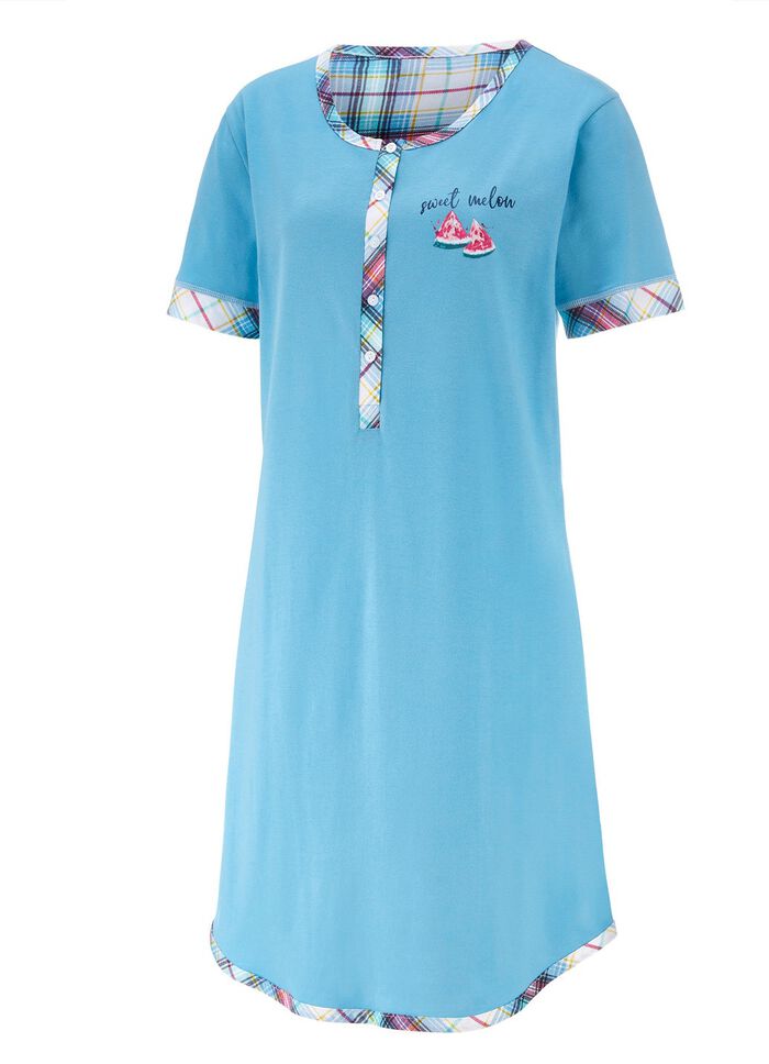 Tv&aring;pack h&aring;llbara nattlinnen i bomull med knappsl&aring; 