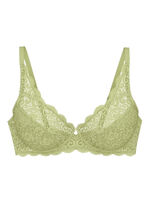 Triumph Amourette bygel-bh tillverkad av fin elastisk spets PISTAZIE