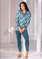 Pyjamas, l&aring;nga &auml;rmar med enknappsst&auml;ngning och manschetter med kn&auml;ppning 