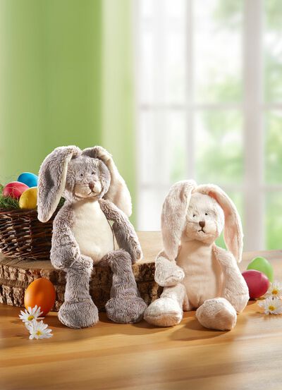 Plyschkaniner, set om 2 