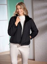 V&auml;ndbar kort jacka med dragkedja 