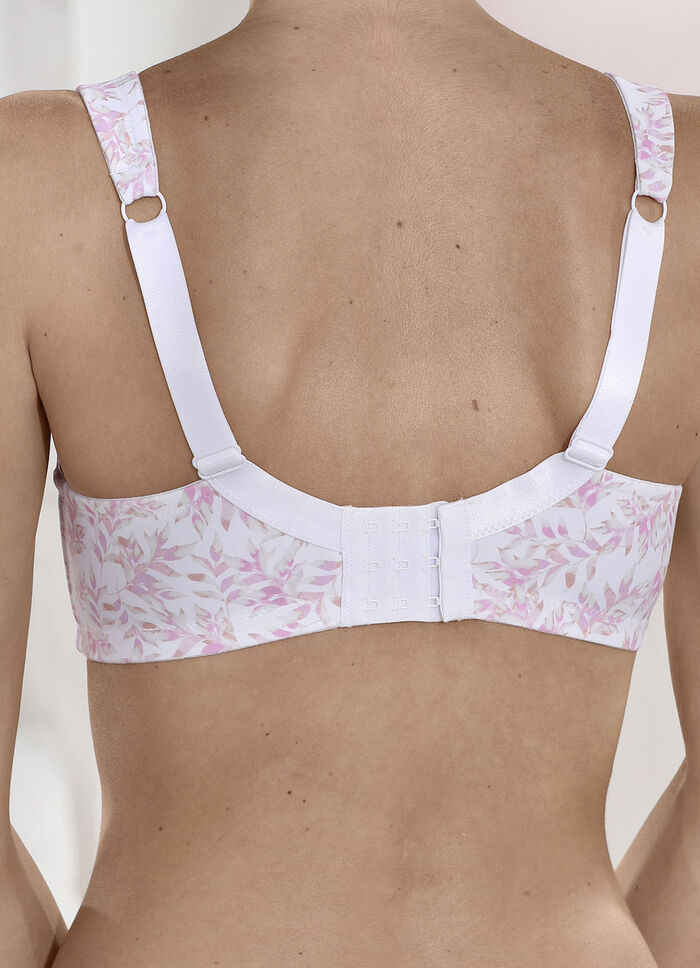 Susa tvåpack bh med förstärkt fram och bak 1X VIT ROSA PUDER TRYCKT, 1X PUDER