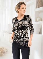 Skjorta med strassf&ouml;rgyllda kanter 