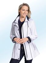 Funktionell jacka med kontrasterande färgaccenter WHITE-NAVY