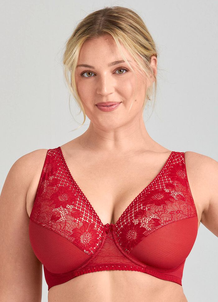 Miss Mary bygel-bh med blommig elastisk spets 