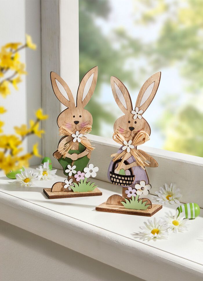 Ett par tr&auml;kaniner, set om 2 