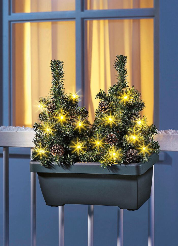 Balkongl&aring;da med LED-tr&auml;d 