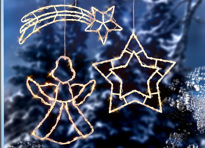 Upplysta f&ouml;nsterdekorationer, batteridriven 