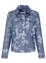 jeansjacka med knappsl&aring; 