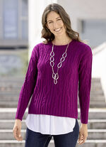 Tröja i strukturmix BÄR