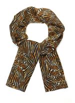 Halsduk med rovdjursp&auml;ls och zebramotiv 