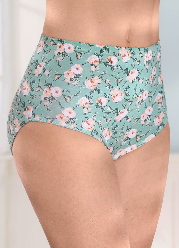 Fyrapack trosor med fin blommig design 