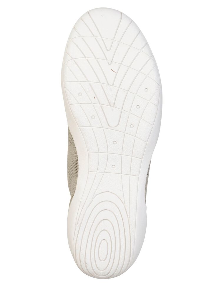 Barfotasko tillverkad av stretchigt stickat material ECRU