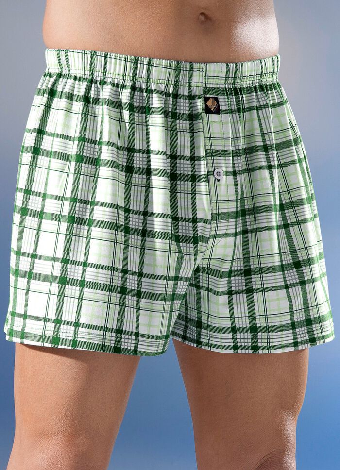 Fyrpack boxershorts, rutiga 