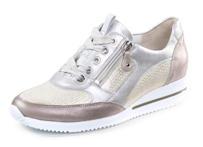 Waldl&auml;ufer sneakers gjorda av en fin l&auml;dermaterialmix 