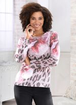 Pullover i mjuk, flytande kvalitet 