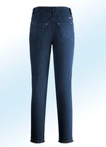 Magiska jeans med fina nitar och en trendig franskant 