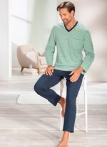 Pyjamas med V-ringning och &ouml;ppna toppar 