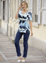 Skjortjacka med all-over design, 