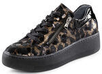 Waldläufer sneakers i trendig leopardlook SVART-BRONS