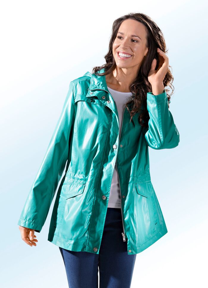 Jacka med avtagbar huva 