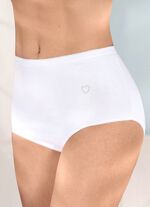 Fyrapack trosor med ett litet strass-hj&auml;rta framtill 