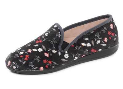 Klassiska damtofflor med res&aring;rband 