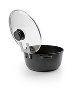 Grytlocksh&aring;llare "Topfi" av rostfritt st&aring;l 