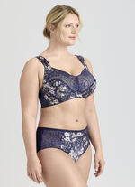 Miss Mary-bh med f&auml;rgharmonisk blomm&ouml;nster MARINE-BUNT