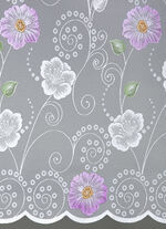 Blommig persienn med universalskena FLIEDER