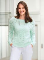 Tr&ouml;ja med lyxigt, skimrande paljettgarn 