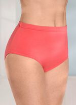 Paket med fem trosor med res&aring;r i midjan 