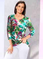 Skjorta med liten V-slits 