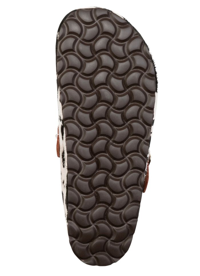 ELENA EDEN, trendiga damtr&auml;skor, bredd H, med brunt sp&auml;nne SVARTVITT