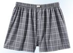 Fyrpack boxershorts med &ouml;ppning, rutiga 
