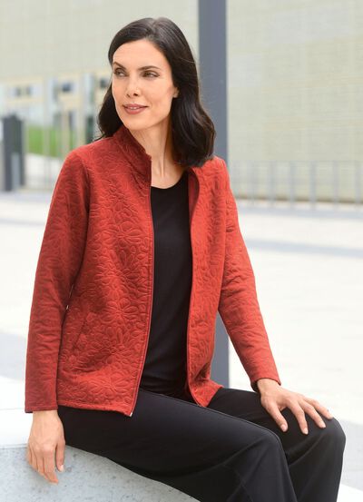 Skjortjacka med hel dragkedja 