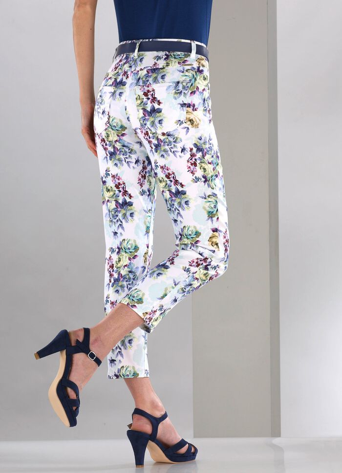 Byxor med f&auml;rgstark inkjet-tryck 