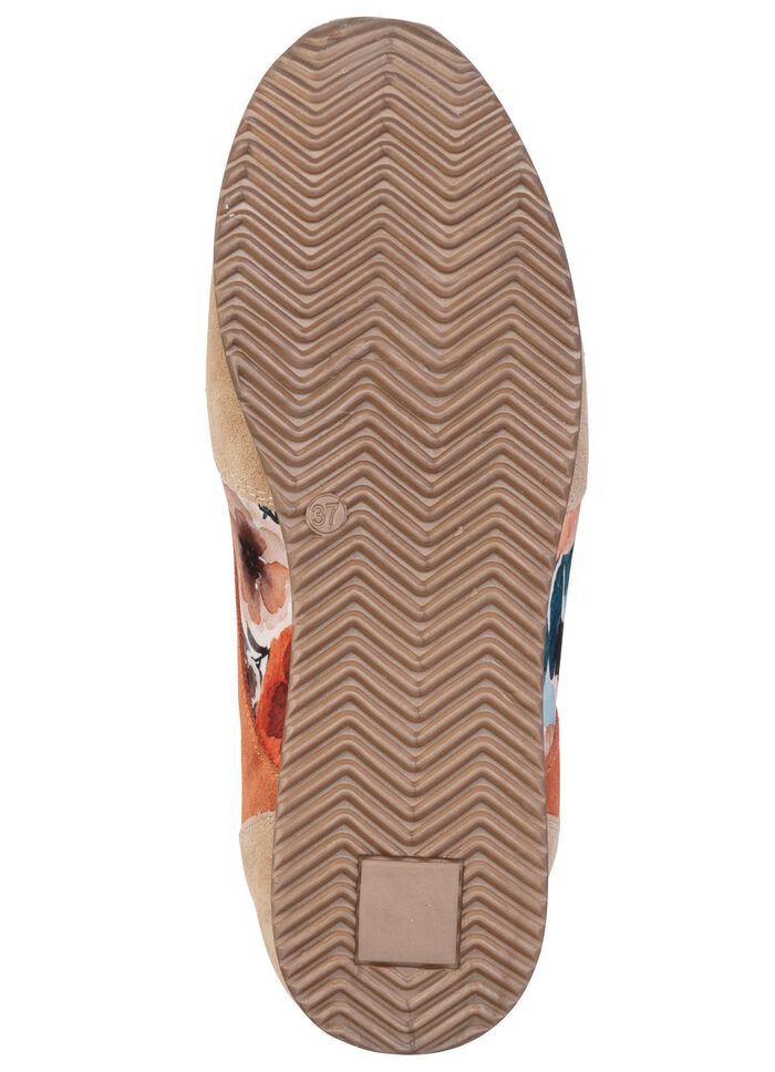 ELENA EDEN, eleganta damsneakers, vidd G, med uttagbar fotb&auml;dd TAUPE-BUNT