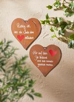 Dekorativa skyltar av rostigt st&aring;lpl&aring;t 