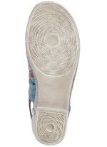 Gemini-sandaler med sofistikerade, f&auml;rgglada fl&auml;tade detaljer JEANS