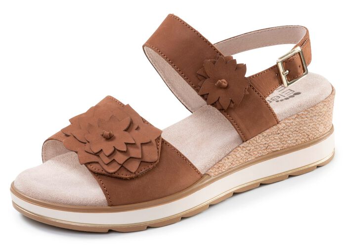 ELENA EDEN, l&auml;tta damsandaler, vidd G, med kardborreband 