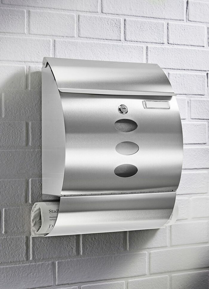 L&aring;sbar postl&aring;da i rostfritt st&aring;l 