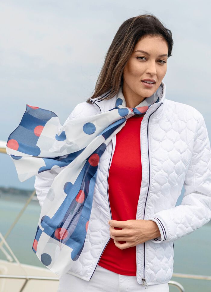 Halsduk med prickm&ouml;nster 