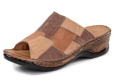 ELENA EDEN mulor med en subtil skrynklig struktur 