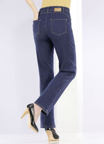 Högelastiska, figurformande jeans 