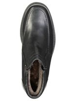 GINO GALANTE, fodrade herrst&ouml;vlar, vinterskor, med lammskinn SVART