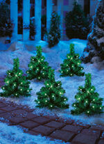 Solar julgran set, 5 stycken 