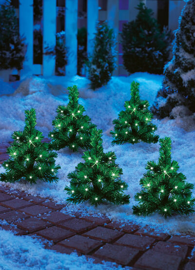 Solar julgran set, 5 stycken 