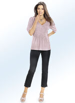 Byxor i 7/8-l&auml;ngd och 4 fickor SVART