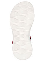 SKECHERS, sportiga damsandaler, med gjuten slip-in-klackplatta MAUVE